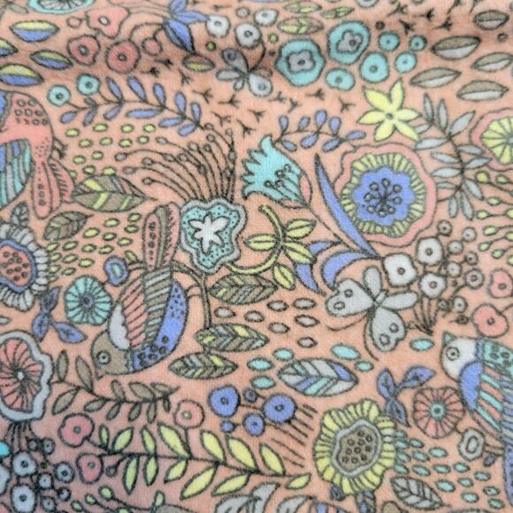 Joann Exclusive Bird Floral Flannel Fabric 44x32" Peach Nature Boho Print - Picture 13 of 13